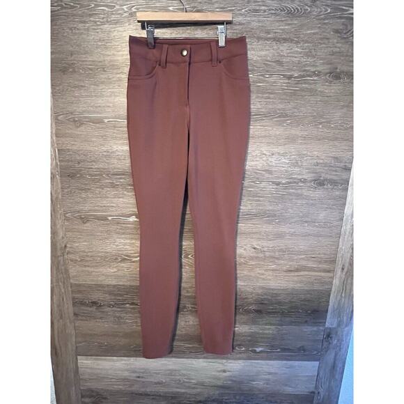 Lululemon Pants Sz 25 City Sleek Slim Fit 5 Pocket High Rise Pants Copper - Picture 5 of 11